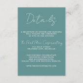 Carte D'accompagnement Vrai Simplicité 3 Script Minimal Mariage d'oeufs d (Devant)