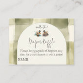 Carte D'accompagnement Waddle It Be Duck Genre Reveal Diaper Raffle Jeu (Devant)