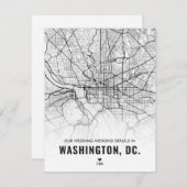 Carte D'accompagnement Washington Mariage Weekend Détails (Devant / Derrière)