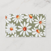 Carte D'accompagnement Watercolor Daisies Livres Pour Bébé (Dos)