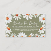 Carte D'accompagnement Watercolor Daisies Livres Pour Bébé (Devant)