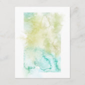 Carte D'accompagnement Watercolor Geometry Crystal Mariage Détails sur l' (Dos)