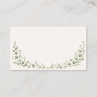 Carte D'accompagnement Watercolor Greenery Arch Wedding Enclosure Card