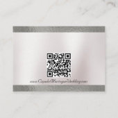 Carte D'accompagnement Watercolor Mountain & Ribbon, code QR (Dos)