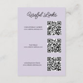 Carte D'accompagnement watercolors Modern Botanical summer Wedding (Dos)