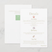 Carte D'accompagnement Watercolour Sea Shell Enclosure Card (Devant / Derrière)