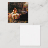 Carte D'accompagnement Waterhouse Lady of Shalott (Devant / Derrière)