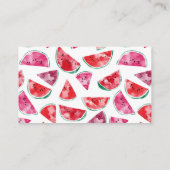 Carte D'accompagnement Watermelon Baby shower d'aquarelle Raffin de couch (Dos)