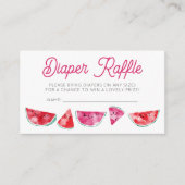 Carte D'accompagnement Watermelon Baby shower d'aquarelle Raffin de couch (Devant)
