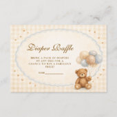 Carte D'accompagnement We Can Bearly Wait Teddy Bear Diapper Raffle (Devant)