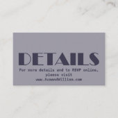 Carte D'accompagnement We Do - Mariage moderne - Détails (Devant)