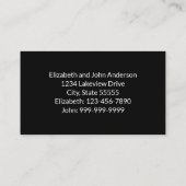 Carte D'accompagnement We Have Moved Script Moving Announecment Black (Dos)