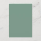 Carte D'accompagnement Wedding Cadet Blue Green Details (Dos)