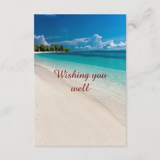 Carte D'accompagnement Wedding Enclosure Beach Card Insert (Devant)