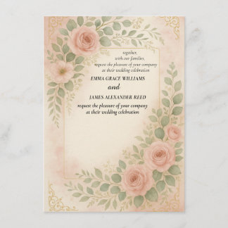 Carte D'accompagnement Wedding invitatiion