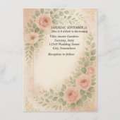 Carte D'accompagnement Wedding invitatiion (Dos)