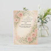 Carte D'accompagnement Wedding invitatiion (Debout devant)
