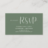 Carte D'accompagnement Wedding Invites RSVP Reminder, Modern Minimal (Devant)
