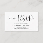 Carte D'accompagnement Wedding Invites RSVP Reminder, Modern Minimal (Devant)
