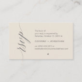 Carte D'accompagnement Wedding RSVP via Text Message or Email, Reminder (Devant)