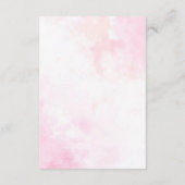 Carte D'accompagnement Wedding shower forestier tropical des Bougainvilli (Dos)