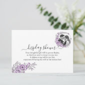 Carte D'accompagnement Wedding shower nuptial Floral Orchid (Debout devant)