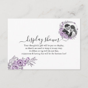 Carte D'accompagnement Wedding shower nuptial Floral Orchid