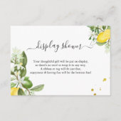 Carte D'accompagnement Wedding shower nuptiale Lemony Display (Devant)
