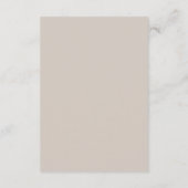 Carte D'accompagnement Wedding Soft Beige Details (Dos)
