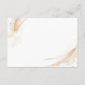 Carte D'accompagnement Wedding White Details Emerald Green Rose Floral (Dos)