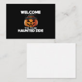 Carte D'accompagnement Welcome To The Haunted Side Enclosure Card (Devant / Derrière)