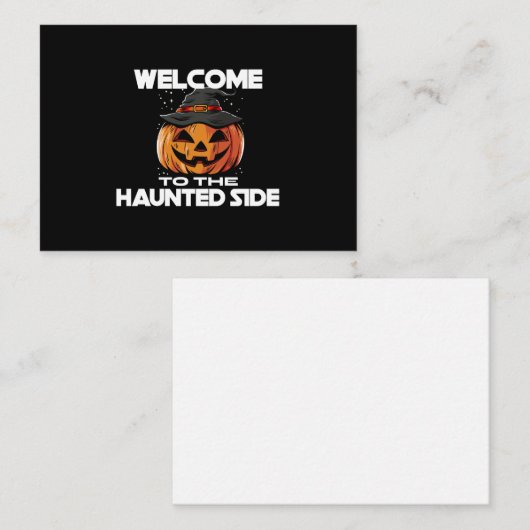Carte D'accompagnement Welcome To The Haunted Side Enclosure Card (Devant / Derrière)