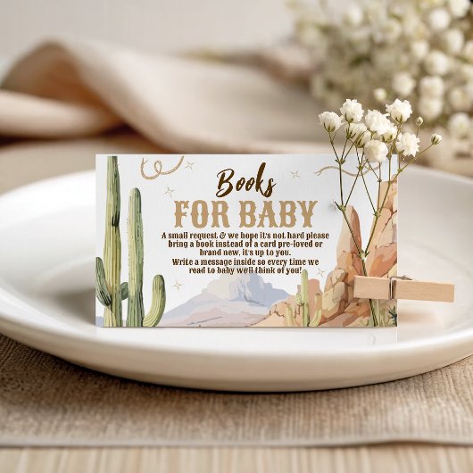 Carte D'accompagnement Western Books for Baby Card