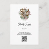 Carte D'accompagnement Western Country Cowboy Boho Cow Mariage crâne (Devant)