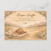 Carte D'accompagnement Western Desert Saddle Diapper Raffle  (Devant)