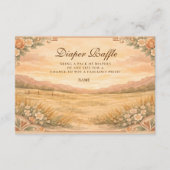 Carte D'accompagnement Western Desert Wildflower Diapper Raffle  (Devant)