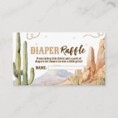 Carte D'accompagnement Western Diaper Raffle Ticket (Devant)