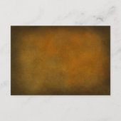 Carte D'accompagnement Western Rustic Horseshoe Réception Brown & Gold (Dos)