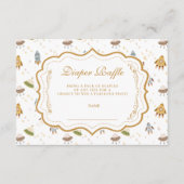 Carte D'accompagnement Whimsical Celestial Safari Diapper Raffle (Devant)