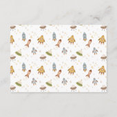 Carte D'accompagnement Whimsical Celestial Safari Diapper Raffle (Dos)