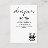 Carte D'accompagnement Whimsical Champagne Diaper Raffle Tickets (Devant)