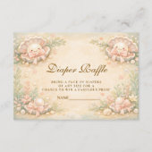 Carte D'accompagnement Whimsical Coastal Pearl Diapper Raffle (Devant)