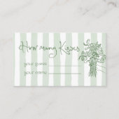 Carte D'accompagnement Whimsical Combien de baisers Sage green (Devant)