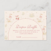 Carte D'accompagnement Whimsical Dinosaur Diapper Raffle (Devant)