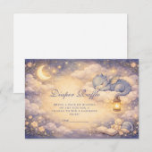 Carte D'accompagnement Whimsical Dragon Fantasy Diapper Raffle (Devant / Derrière)