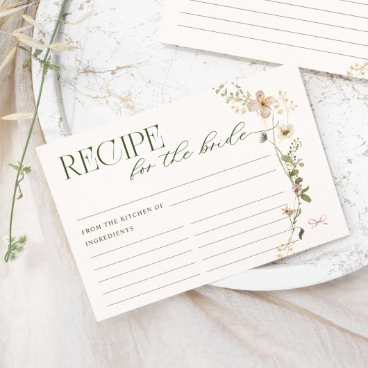 Carte D'accompagnement Whimsical Fairytale Garden & Bows Recette