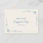 Carte D'accompagnement Whimsical French Date Night Ideas (Dos)