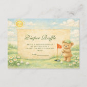 Carte D'accompagnement Whimsical Golf Story Diapper Raffle (Devant)