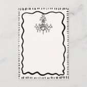 Carte D'accompagnement Whimsical Main tiré Fun Bow Wavy Détails du Mariag (Dos)