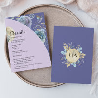 Whimsical Moon Purple Détails du Mariage